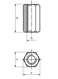 Coupling Nuts Drawing