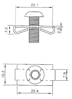 Spring Fastener SF30 Drawing