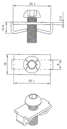 Spring Fastener SF40 Drawing